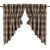 Dawson Star Scalloped Lined Prairie Swag Curtains