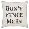 Don't Fence Me In Pillow 18" Filled