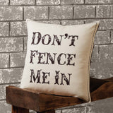 Don't Fence Me In Pillow 18" Filled