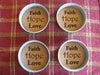 Faith Hope Love Mason Jar Lid Coaster - Set of 4 - Primitive Star Quilt Shop - 2