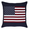 Flag Applique Pillow 18" Filled