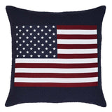 Flag Applique Pillow 18" Filled