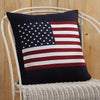 Flag Applique Pillow 18" Filled