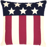 Modern American Flag Pillow 18" Filled