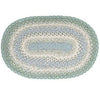 Baja Blue Cotton Braided Oval Rug 27x45" - Primitive Star Quilt Shop - 1