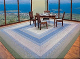 Seascape Cotton Braided Rectangle Floor Runner 2'6"x6' - Primitive Star Quilt Shop - 3