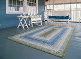 Seascape Cotton Braided Rectangle Rug 27x45" - Primitive Star Quilt Shop - 2