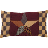 Folkways Star Quilted King Sham 21x37"