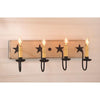 Four-Arm with Stars Sturbridge Series Vanity Light in 4 COLORS - Primitive Star Quilt Shop - 1