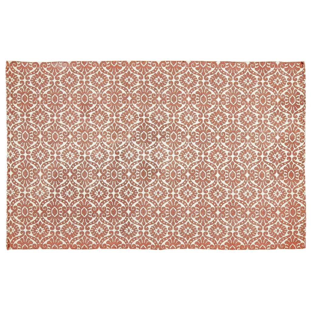 Francesca Terra Cotta Rectangle Rug 5x8' - Primitive Star Quilt Shop