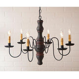 Gettysburg Hartford Series Wooden Chandelier in 6 COLORS - Primitive Star Quilt Shop - 1