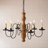 Gettysburg Hartford Series Wooden Chandelier in 6 COLORS - Primitive Star Quilt Shop - 5