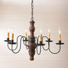 Gettysburg Hartford Series Wooden Chandelier in 6 COLORS - Primitive Star Quilt Shop - 6