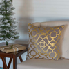 Gold Foil Pillow 18" Filled