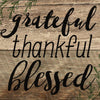 Grateful Thankful Blessed Magnet - Primitive Star Quilt Shop