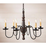 Harrison Americana Series Wooden Chandelier in 5 COLORS - Primitive Star Quilt Shop - 5