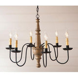 Harrison Americana Series Wooden Chandelier in 5 COLORS - Primitive Star Quilt Shop - 3