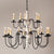 Harrison Two Tier Americana Series Wooden Chandelier in 5 COLORS