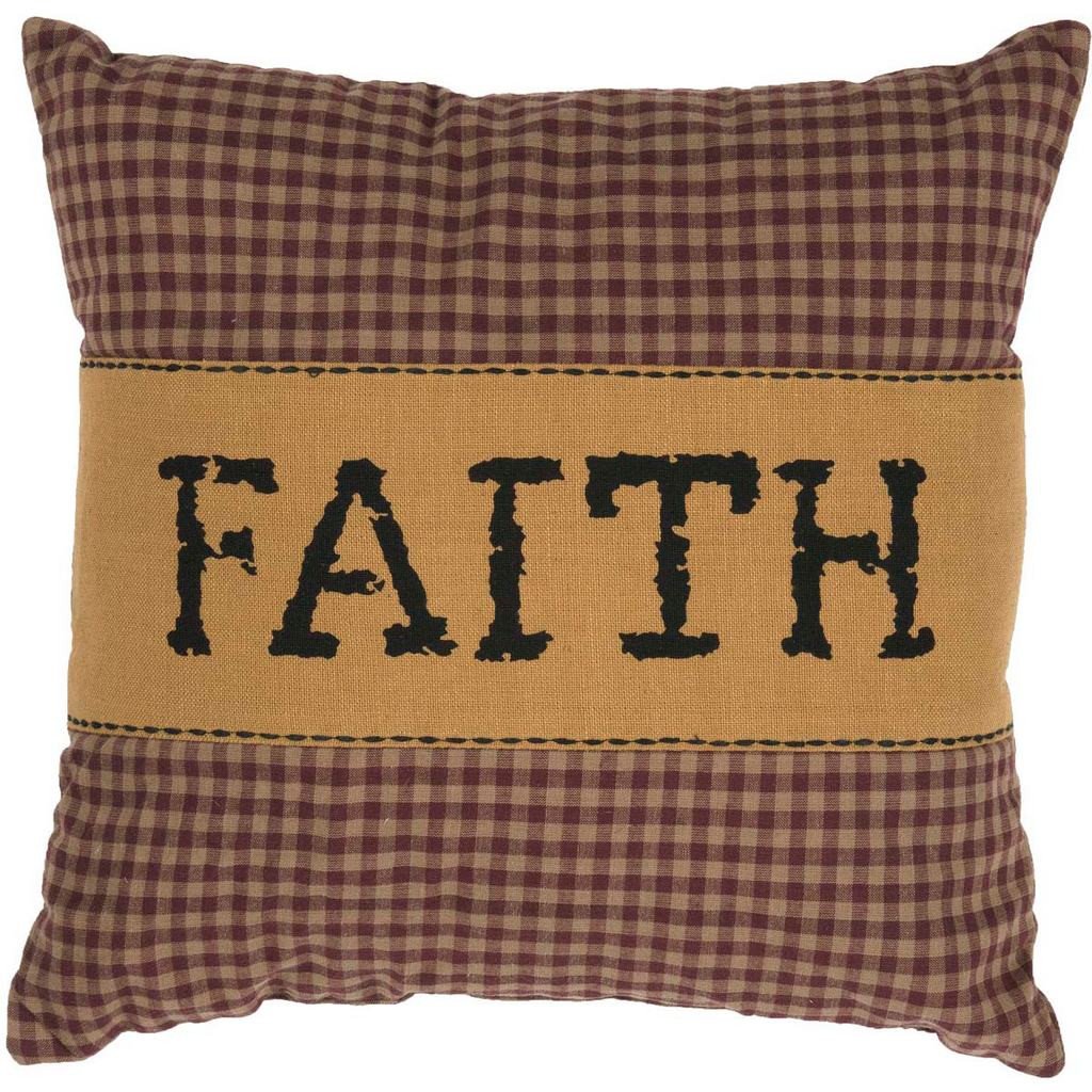 Heritage Farms Faith Pillow 12x12"