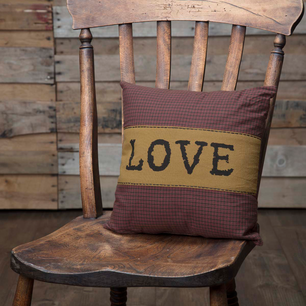 Heritage Farms Love Pillow 12x12"