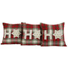 HO HO Holiday Pillows 12x12" - Set of 3