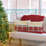 HO HO Holiday Pillows 14x18" Filled - Set of 2