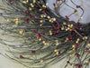 16" Twig Wreath with Burgundy and Gold Pip Berries - Primitive Star Quilt Shop - 3