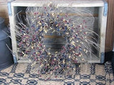 16" Twig Wreath with Colonial Berries - Primitive Star Quilt Shop - 1