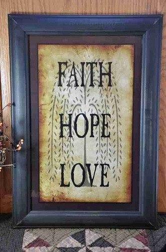 Billy Jacobs Artwork - Faith, Hope and Love - Primitive Star Quilt Shop