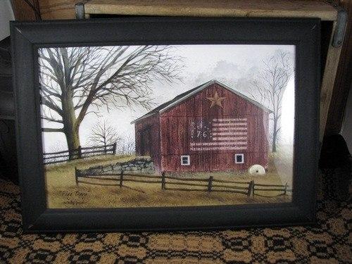 Billy Jacobs Artwork - Flag Barn - Primitive Star Quilt Shop