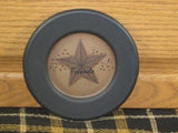 Black Border Friends Star Plate - Primitive Star Quilt Shop