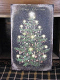 Lighted Canvas Print - Christmas Tree - Primitive Star Quilt Shop