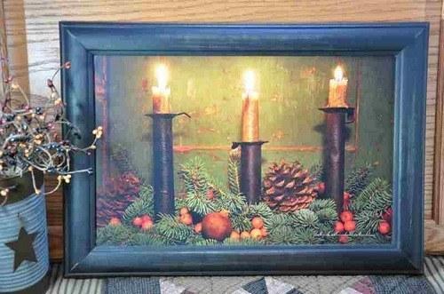 Mark Kimball Moulton Artwork - 3 Candles - Primitive Star Quilt Shop