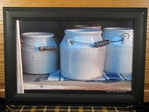 Mark Kimball Moulton Artwork - Crocks in a Cupboard - Primitive Star Quilt Shop