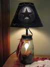 Mason Ball Jar Lamp with Metal Shade - Primitive Star Quilt Shop