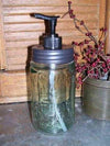 Mason Jar Soap Dispenser - Primitive Star Quilt Shop