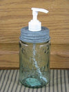 Mason Jar Soap Dispenser - Barn Roof - Primitive Star Quilt Shop