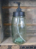 Quart Mason Jar Dish Soap Dispenser - Primitive Star Quilt Shop