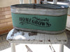 'Homegrown' Tin Bucket - Primitive Star Quilt Shop - 1