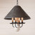 Homespun Americana Series Wooden Chandelier in 5 COLORS