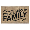 It's All About Family Wood Sign - Primitive Star Quilt Shop