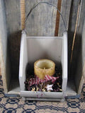 Ivory Wall Candle Holder with Timer Pillar - Primitive Star Quilt Shop - 1