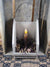 Ivory Wall Candle Holder with Timer Taper Candle