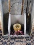 Ivory Wall Candle Holder with Timer Pillar - Primitive Star Quilt Shop - 3
