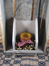 Ivory Wall Candle Holder with Timer Pillar - Primitive Star Quilt Shop - 6