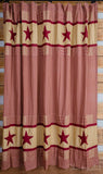 Jamestown Burgundy Shower Curtain