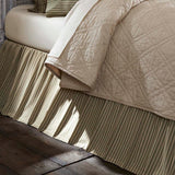 Kendra Stripe Green Bed Skirt in 2 SIZES