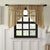 Khaki Fringed Tobacco Cloth Prairie Swag Curtains