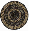 Farmhouse Star Round Braided Tablemat 13" - Primitive Star Quilt Shop