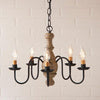 Lancaster Americana Series Wooden Chandelier in 5 COLORS - Primitive Star Quilt Shop - 3